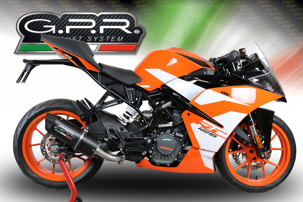 Escape GPR Furore Evo4 Nero Slip-On Race para KTM RC 390 2017-2020