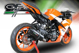 Escape GPR Furore Nero Slip-On para KTM RC125 2017-2020
