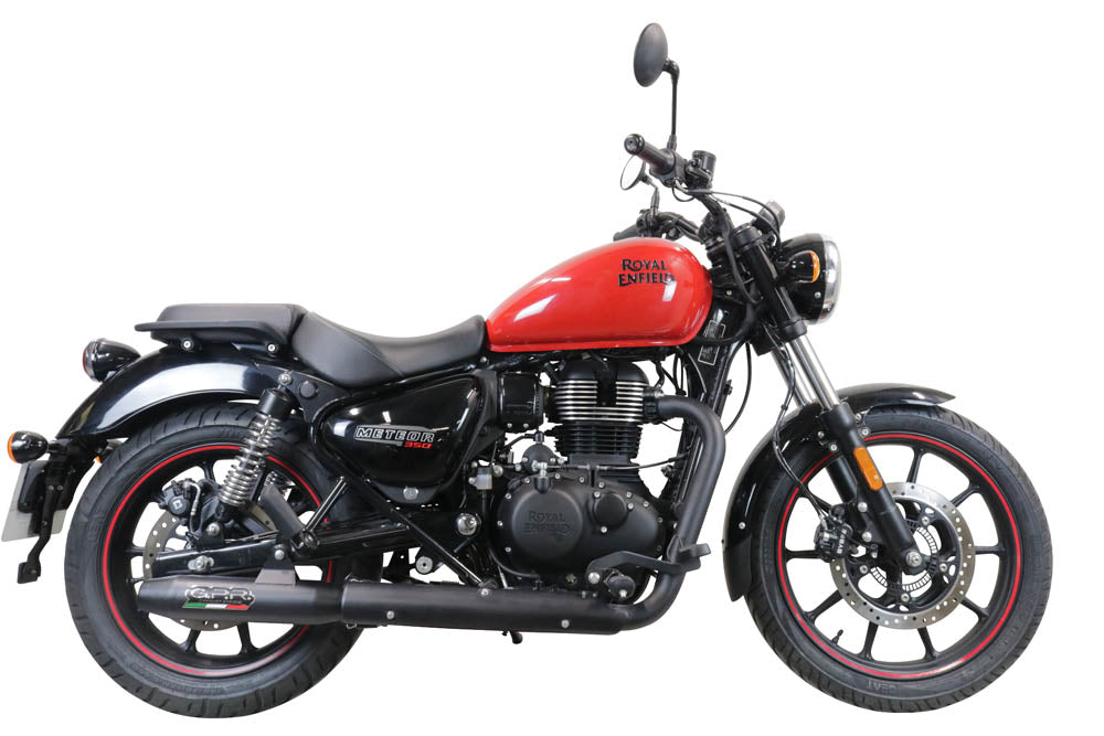 Royal Enfield Meteor 350 2021-2023 Exhaust GPR Deeptone Nero Slip-On Race