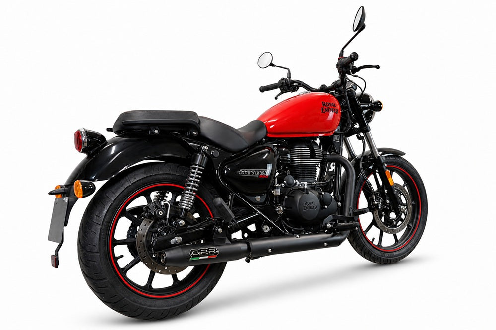 Royal Enfield Meteor 350 2021-2023 Exhaust GPR Deeptone Nero Slip-On Race - photo 4