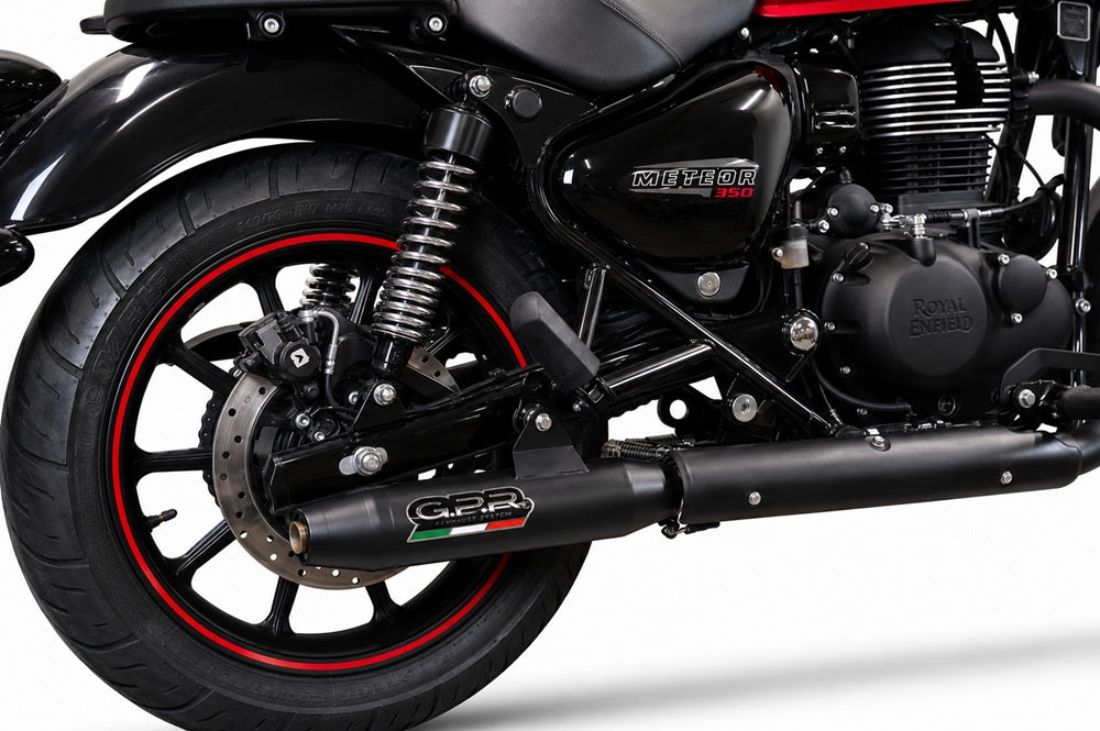 Royal Enfield Meteor 350 2021-2023 Exhaust GPR Deeptone Nero Slip-On Race - photo 5