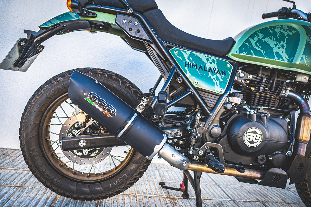 Royal Enfield Himalayan 410 2021-2024 Exhaust GPR Furore Nero Slip-On
