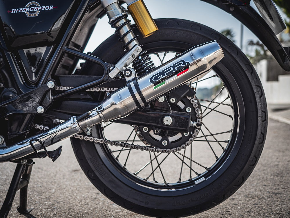 Royal Enfield Interceptor 650 2021-2025 Exhaust GPR Deeptone Inox Dual Slip On