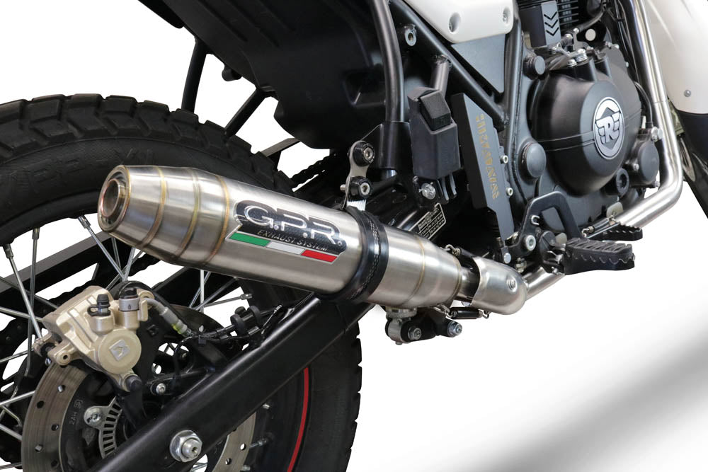 Royal Enfield Scram 411 2022-2024 Exhaust GPR Deeptone Inox Slip-On