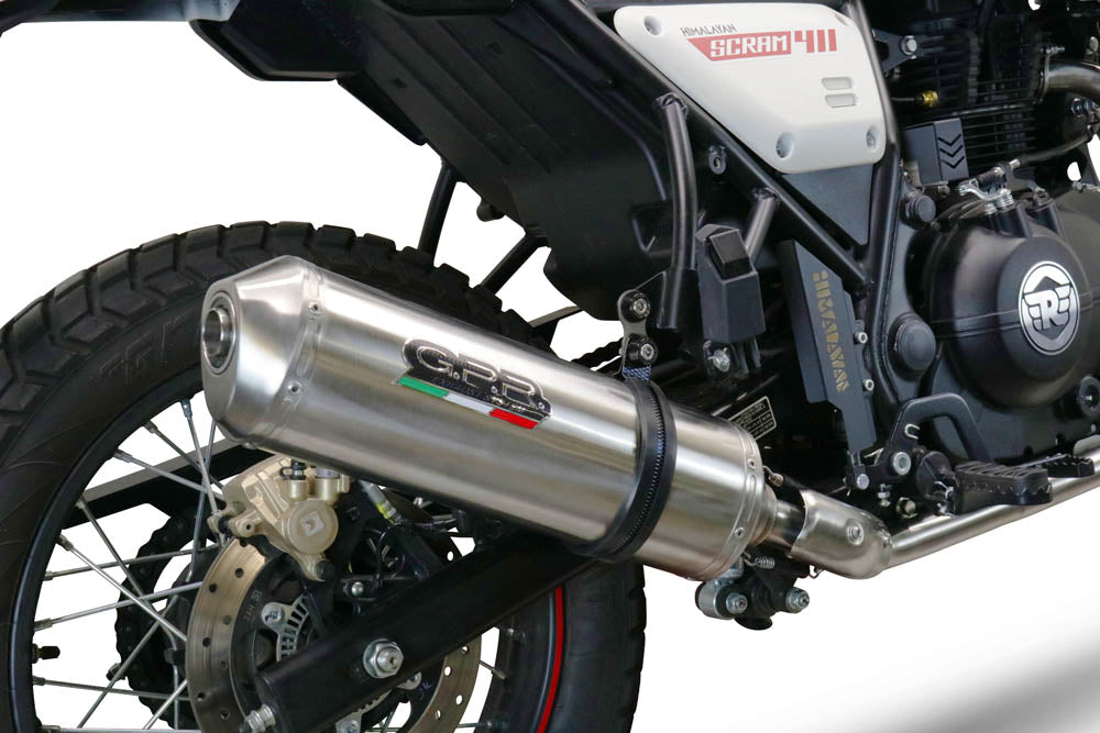 Royal Enfield Scram 411 2022-2024 Exhaust GPR Satinox Slip-On