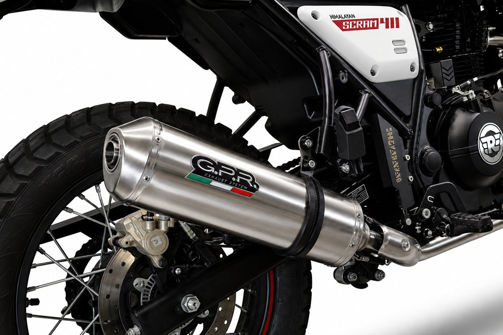 Royal Enfield Scram 411 2022-2024 Exhaust GPR Satinox Slip-On - photo 8