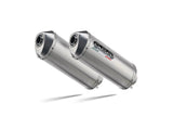 Aprilia Pegaso Strada 650 2005-2011 Exhaust GPR Satinox Dual Slip On