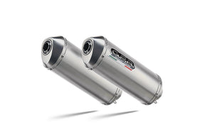 Aprilia Pegaso Strada 650 2005-2011 Exhaust GPR Satinox Dual Slip On - photo 1