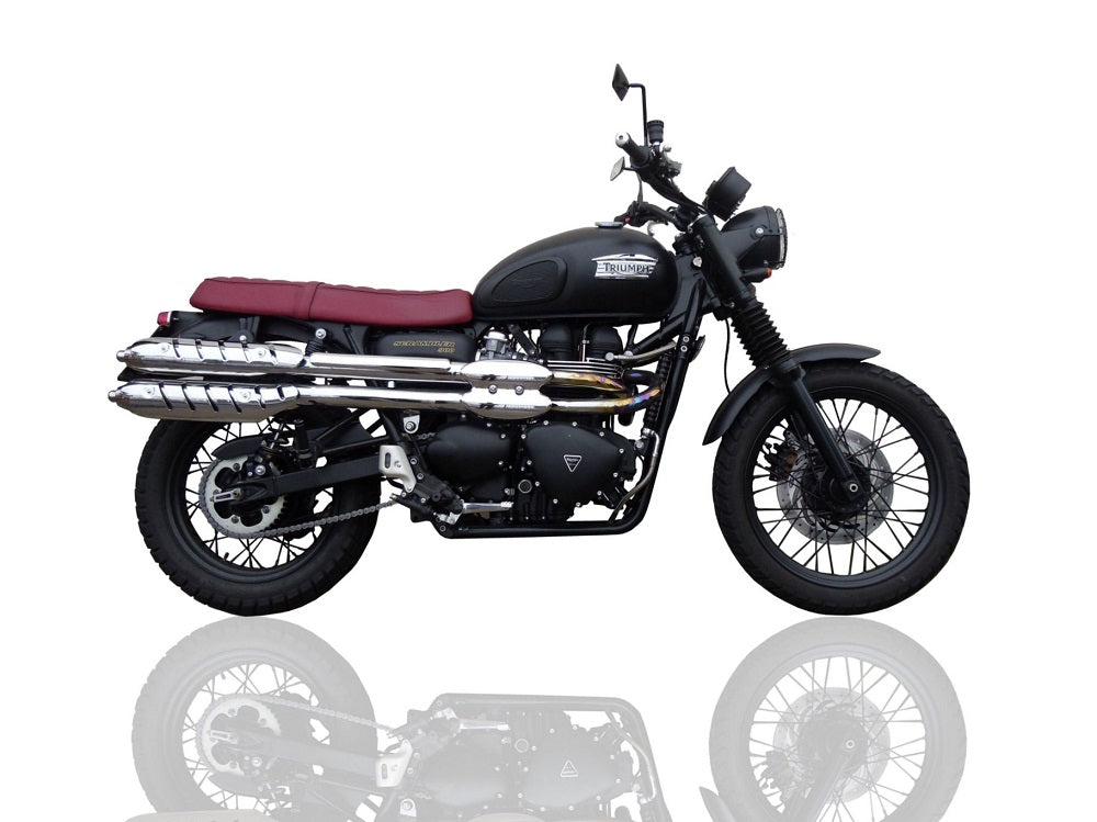 Escape GPR Deeptone Inox Slip-On Doble para Triumph Scrambler 900 2006-2014
