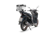 Baúl superior Honda SH 125 2017-2024 35 litros GPR TECH Aluminio plateado