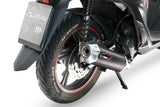 Baúl superior Honda SH 125 2017-2024 45 litros GPR TECH Aluminio plateado
