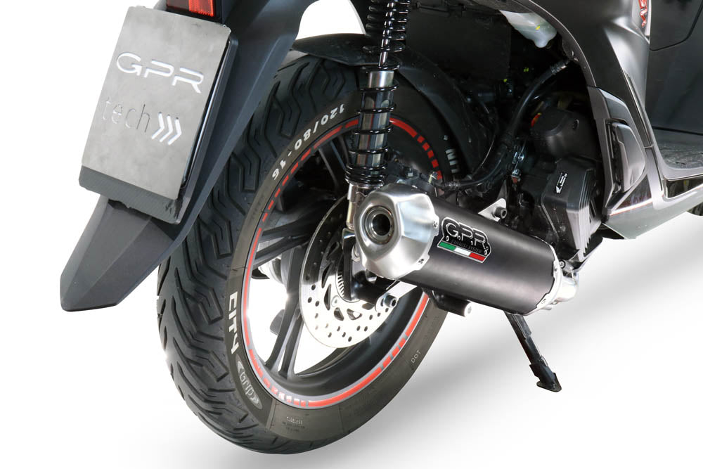 Baúl superior Honda SH 125 2017-2024 35 litros GPR TECH Aluminio plateado