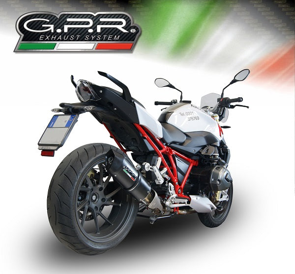 BMW R1200RS LC 2017-2019 Exhaust GPR Furore Evo4 Nero Slip-On