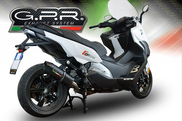 BMW C650 Sport 2016-2020 Exhaust GPR Furore Evo4 Nero Slip-On - photo 6
