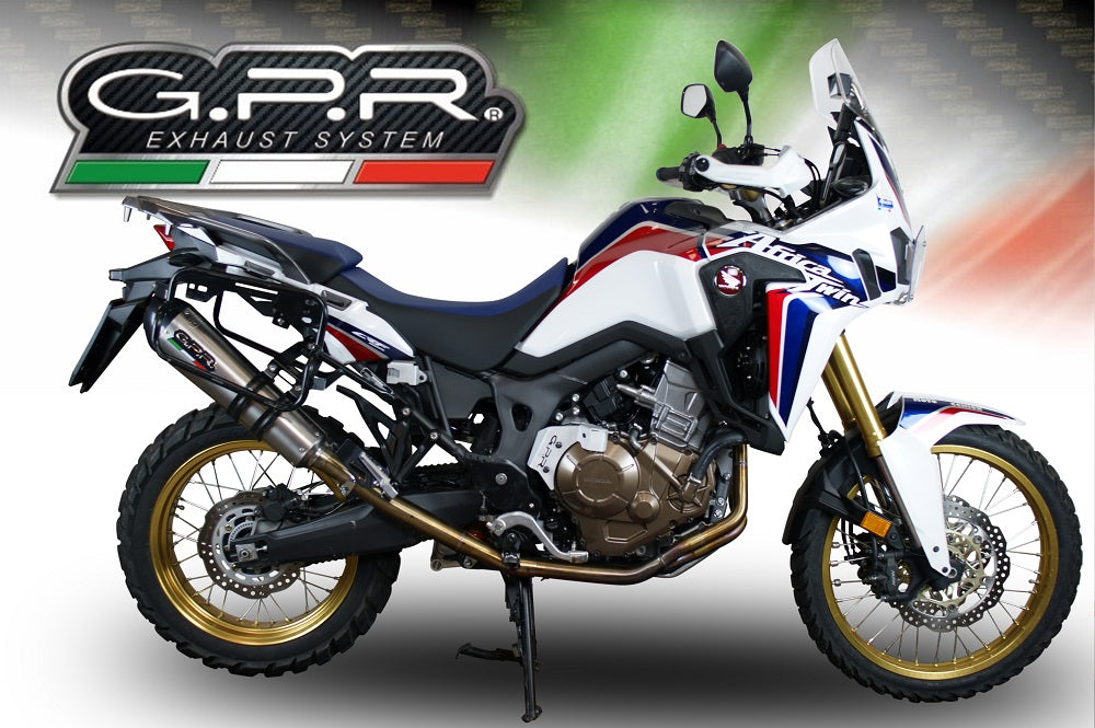 Honda CRF1000L Africa Twin 2015-2017 Exhaust GPR Grand Prix Evo Titanium Slip-On