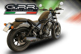 Escape GPR Ghisa Slip-On para Honda Rebel 500 2017-2020