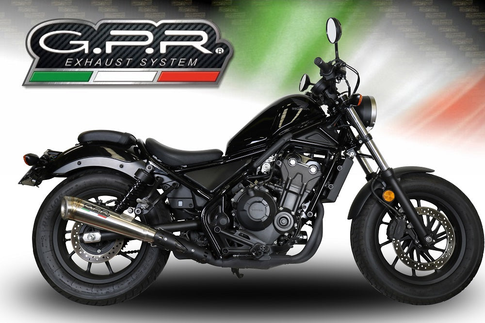 Honda Rebel 300 2017-2020 Exhaust GPR Powercone Evo Slip-On