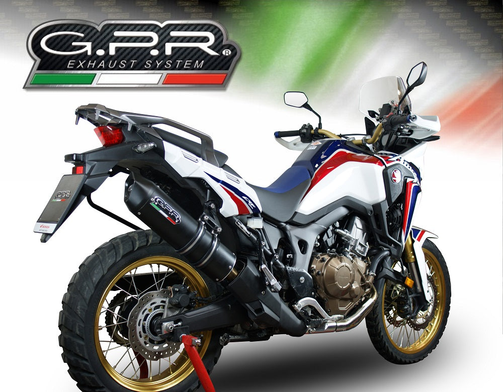 Escape GPR Furore Evo4 Nero Slip-On para Honda CRF1000L Africa Twin 2018-2020