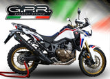 Honda CRF1000L Africa Twin 2018-2020 Exhaust GPR Grand Prix Evo Black Titanium Slip-On - photo 4