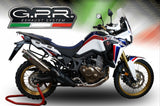Escape GPR Trioval Slip-On para Honda CRF1000L Africa Twin 2018-2020