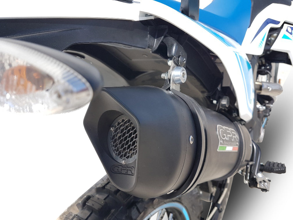 Malaguti Xtm 125 Enduro 2018-2020 Exhaust GPR Furore Nero Slip-On