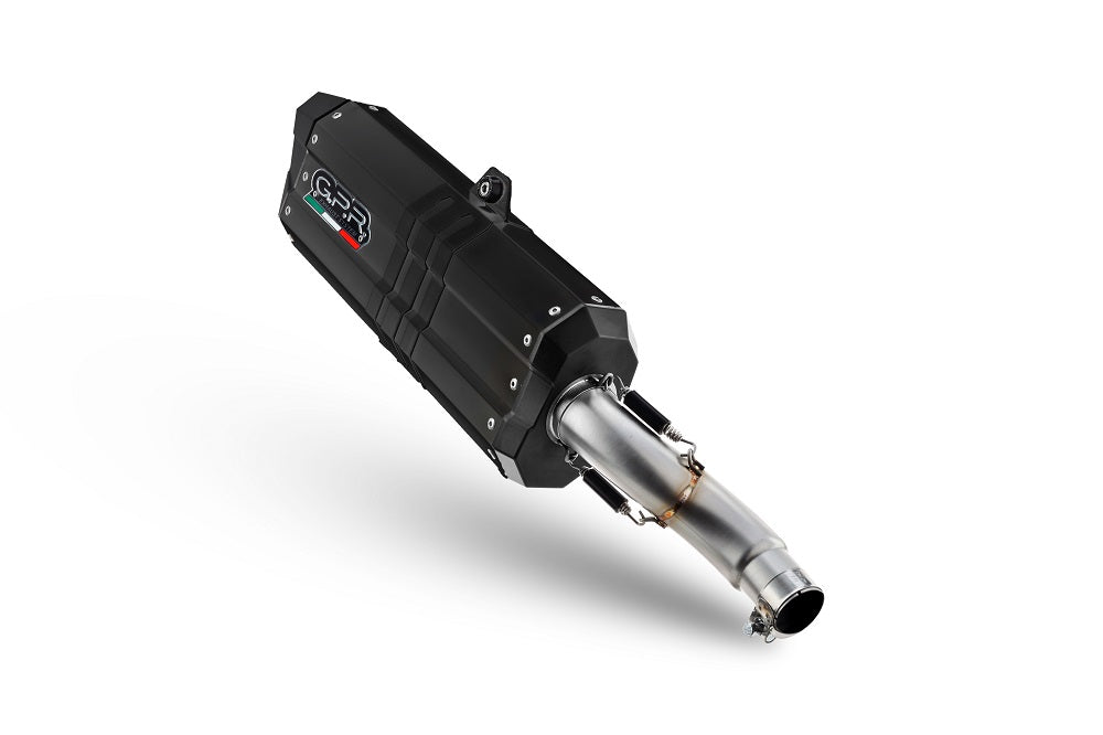 Yamaha Tenere 700 2021-2025 Exhaust GPR Hyper Sonic Black Titanium Slip-On