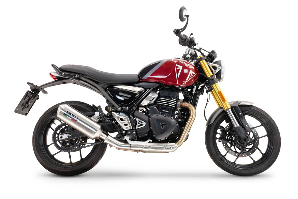Triumph Scrambler 400 X 2023-2025 Exhaust GPR Satinox Slip-On