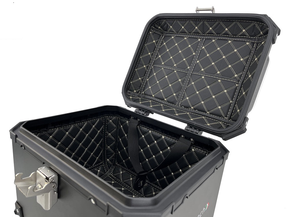 Universal Top Case GPR Tech ALPI-TECH 26 Liters with Backrest Silver