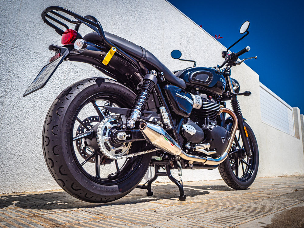 Triumph Street Twin 900 2020-2021 Exhaust GPR Vintacone Dual Slip On