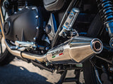 Triumph Street Twin 900 2020-2021 Exhaust GPR Vintacone Dual Slip On