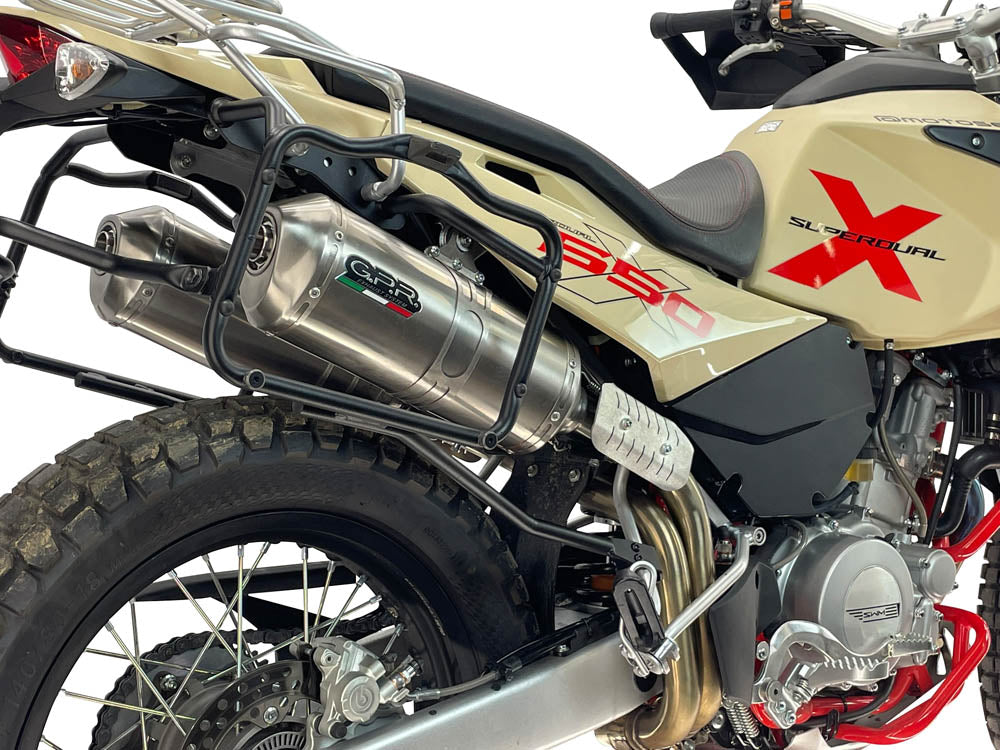 SWM Superdual 600 T 2023-2024 Exhaust GPR Satinox Dual Slip On - photo 8