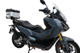 Baúl GPR TECH de 26 litros, aluminio plateado, para SYM ADX TG400 2024-2026