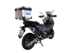 Top case GPR TECH de 35 litres, aluminium argenté, pour SYM ADX TG400 2024-2026