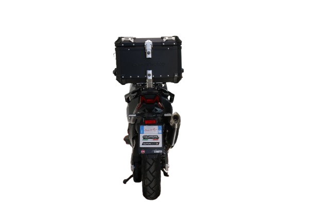 Top case GPR TECH de 45 litres, aluminium noir, pour SYM ADX TG400 2024-2026