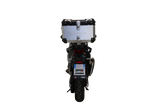 Top case GPR TECH de 45 litres, aluminium argenté, pour SYM ADX TG400 2024-2026