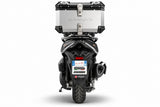 Baúl GPR TECH de 55 litros, aluminio plateado, para SYM Cruisym 400 2025-2027