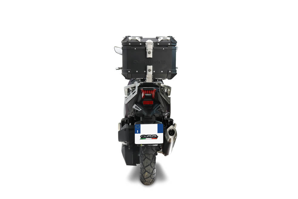 Baúl GPR TECH de 26 litros, aluminio negro, para SYM ADX125 2024-2026