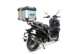 Baúl GPR TECH de 45 litros, aluminio plateado, para SYM ADX125 2024-2026