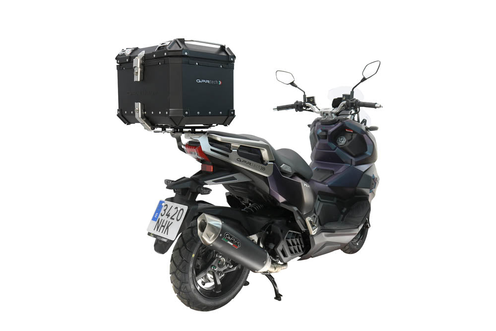 SYM ADX125 2024-2026 Top Case 45 Liters GPR TECH Black Aluminum
