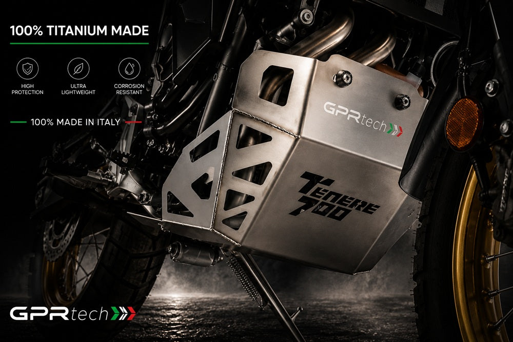 Cubrecárter GPR TECH, titanio, para Yamaha Tenere 700 2021-2024