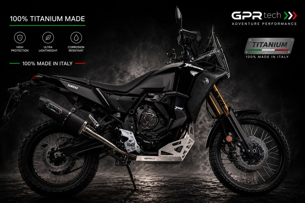 Cubrecárter GPR TECH, titanio, para Yamaha Tenere 700 2025-2026