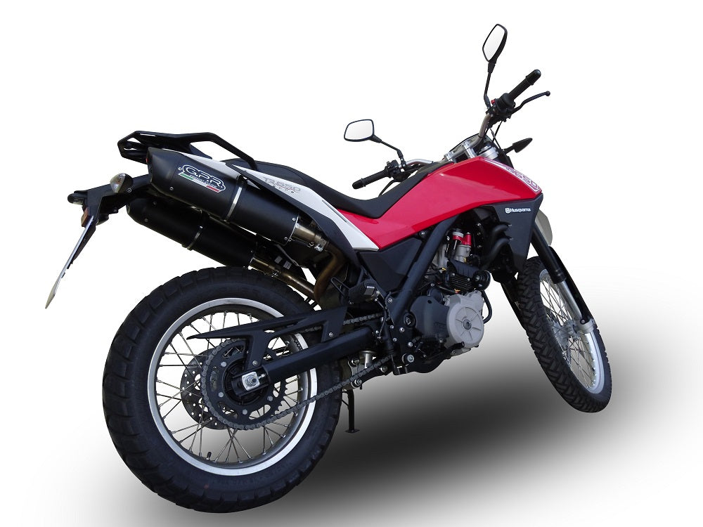 Husqvarna TERRA 650 TR650 STRADA 2013-2015 Exhaust GPR Furore Nero Dual Slip On Race