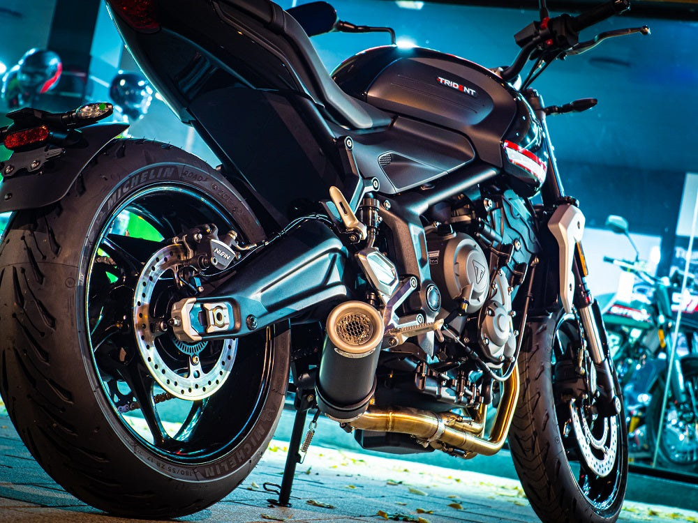 Triumph Trident 660 2021-2024 Exhaust GPR M3 Black Titanium Full System Low Level