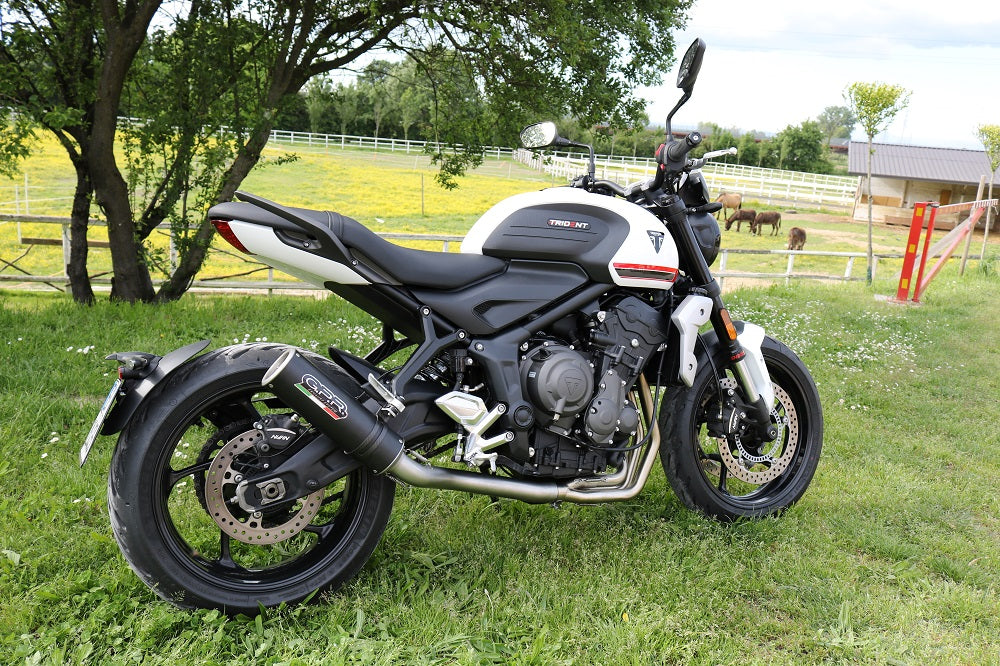 Triumph Trident 660 2021-2024 Exhaust GPR M3 Black Titanium Full System High Level