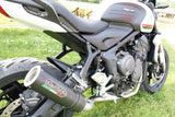 Triumph Trident 660 2021-2024 Exhaust GPR M3 Black Titanium Full System High Level