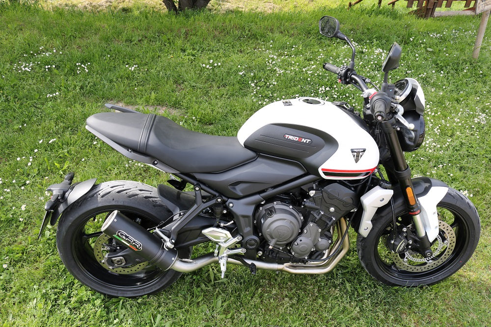 Triumph Trident 660 2021-2024 Exhaust GPR M3 Black Titanium Full System High Level
