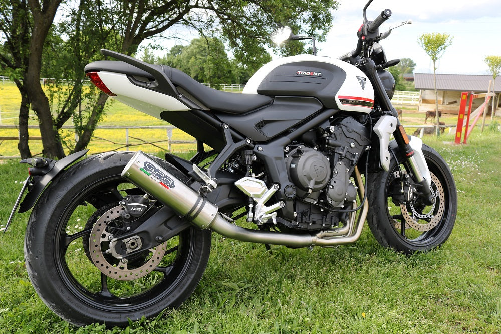 Triumph Trident 660 2021-2024 Exhaust GPR M3 Inox Full System High Level