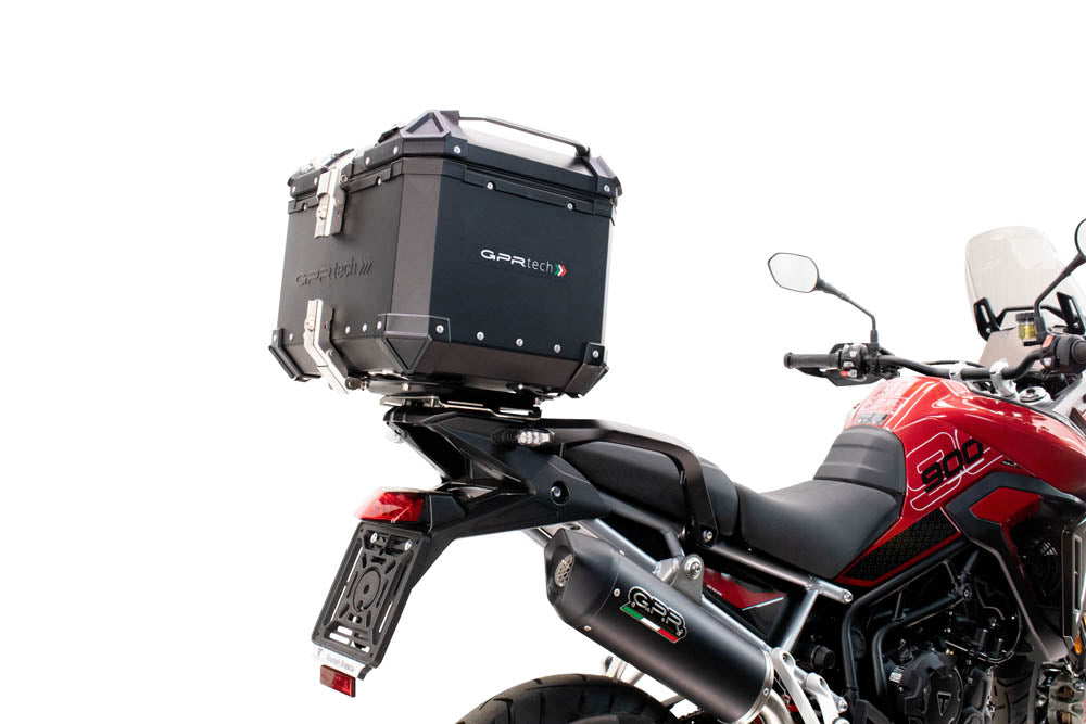 Triumph Tiger 900 GT / Pro / Rally Pro 2024-2025 Top Case 35 Liters GPR TECH Black Aluminum