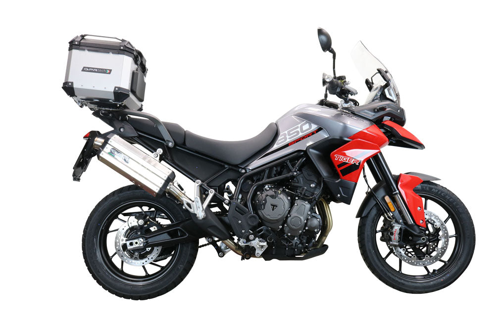 Triumph Tiger 900 2020-2023 Top Case 35 Liters GPR TECH Silver Aluminum