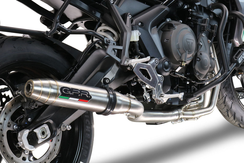 Triumph Trident 660 2021-2024 Exhaust GPR Deeptone Inox Full System High Level